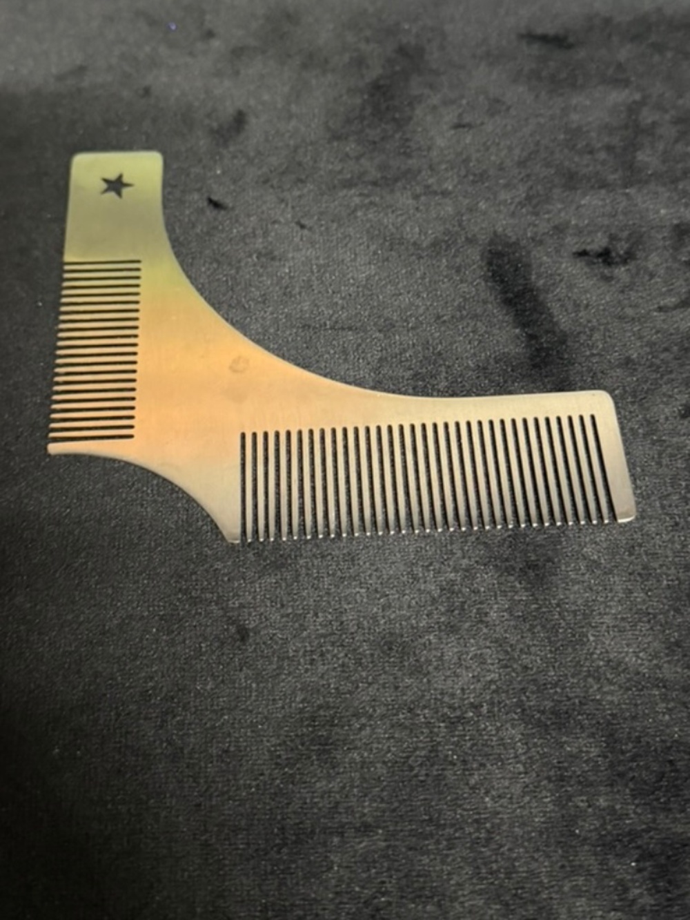 Men's Beard Comb - Silver